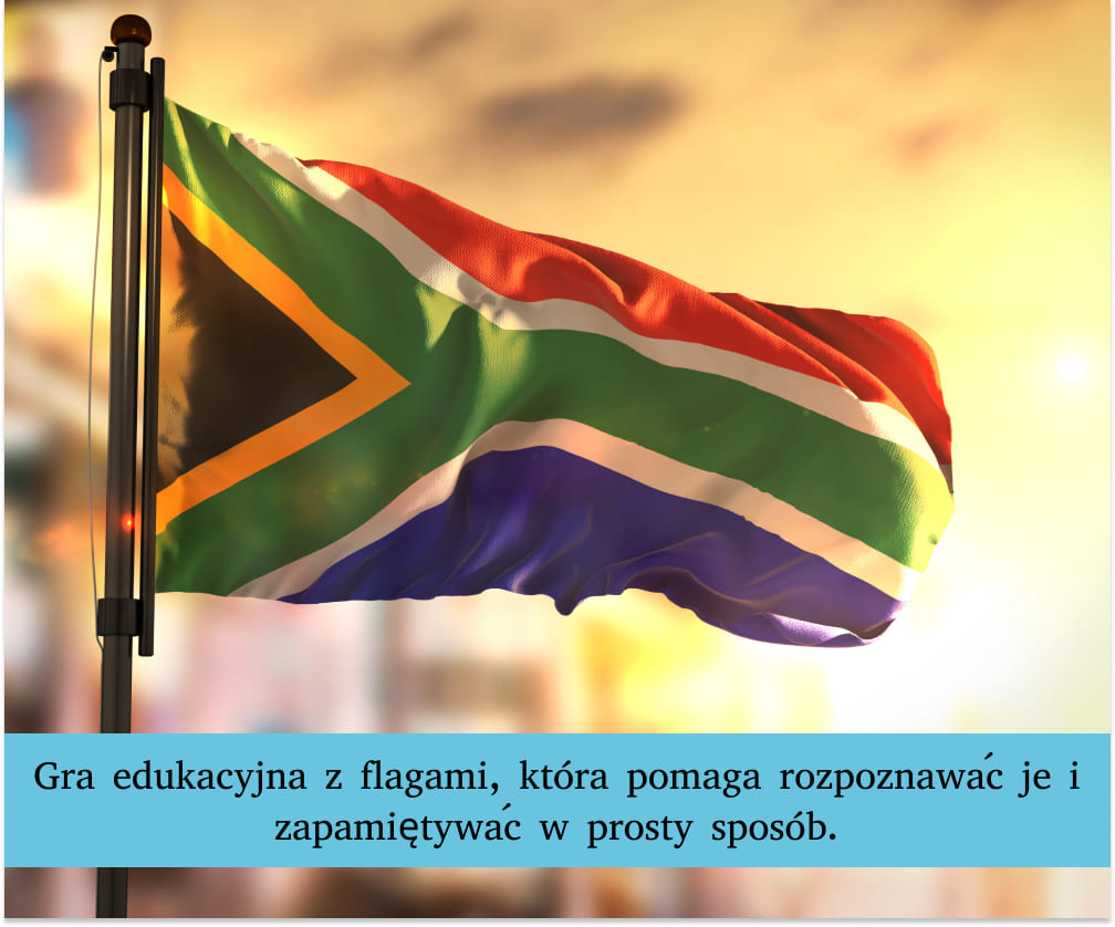 Edukacyjna Afryka państwa mapa do nauki lokalizacji krajów poprzez zabawę