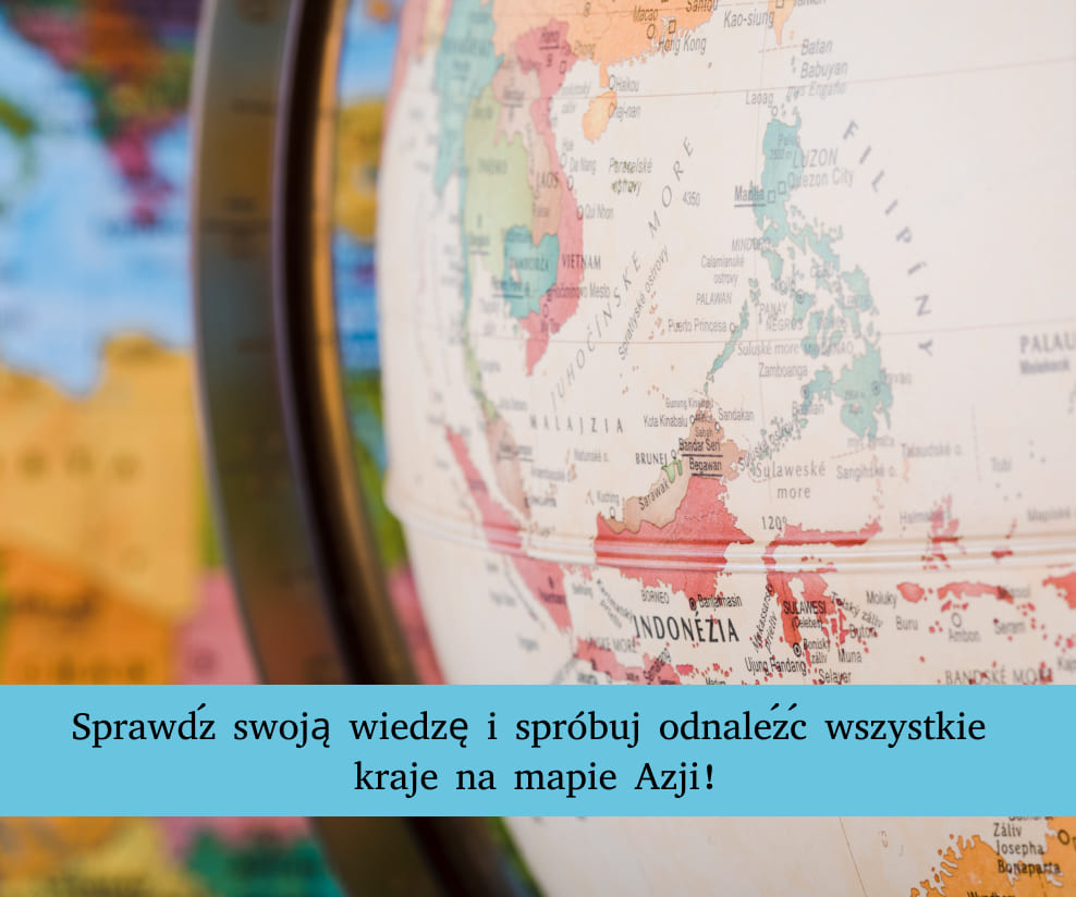 Szczegółowa państwa azji mapa przedstawiająca granice i położenie krajów