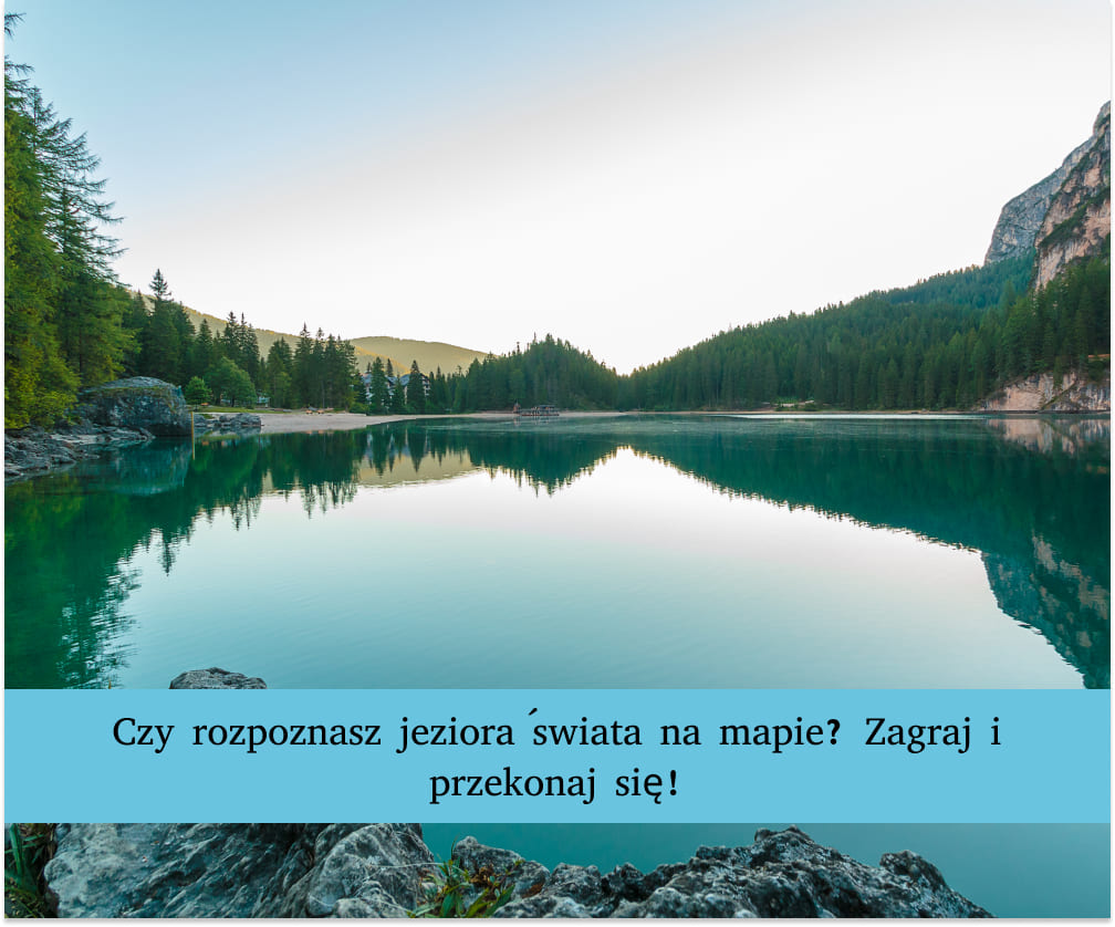 Malowniczy krajobraz gdzie jeziora w okolicy tworzą wyjątkowy widok